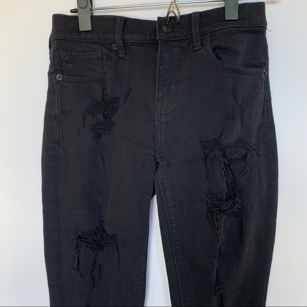 Express Black Distressed Jean Jegging